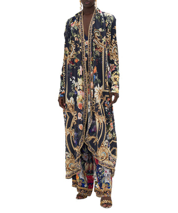 Camilla Play Your Cards Right Long Casual Jacket with Pockets 00023953