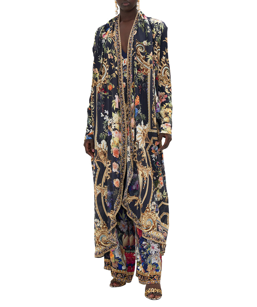 Camilla Play Your Cards Right Long Casual Jacket with Pockets 00023953