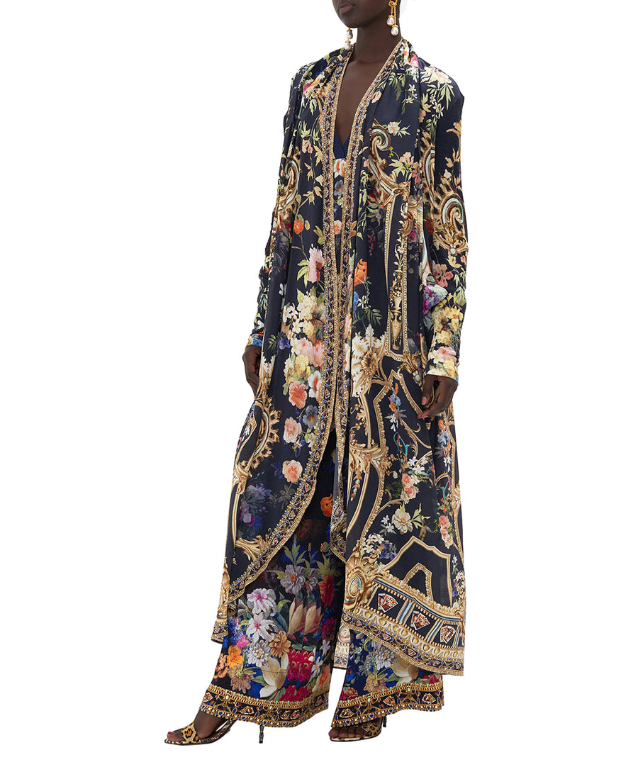 Camilla Play Your Cards Right Long Casual Jacket with Pockets 00023953