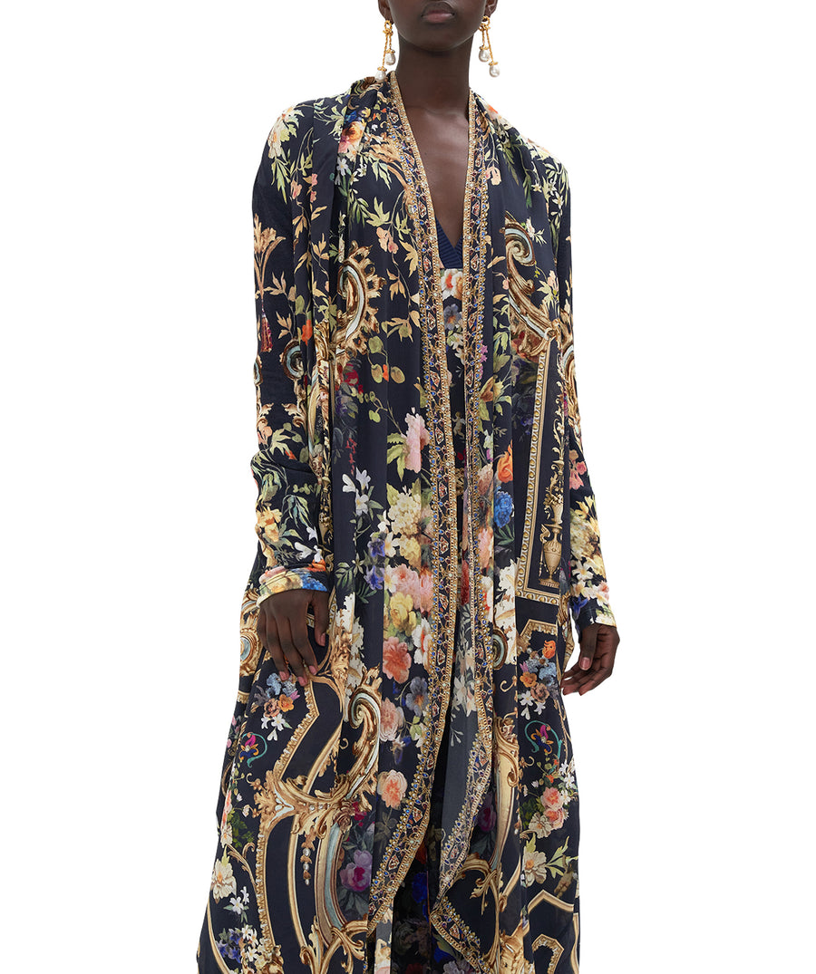 Camilla Play Your Cards Right Long Casual Jacket with Pockets 00023953