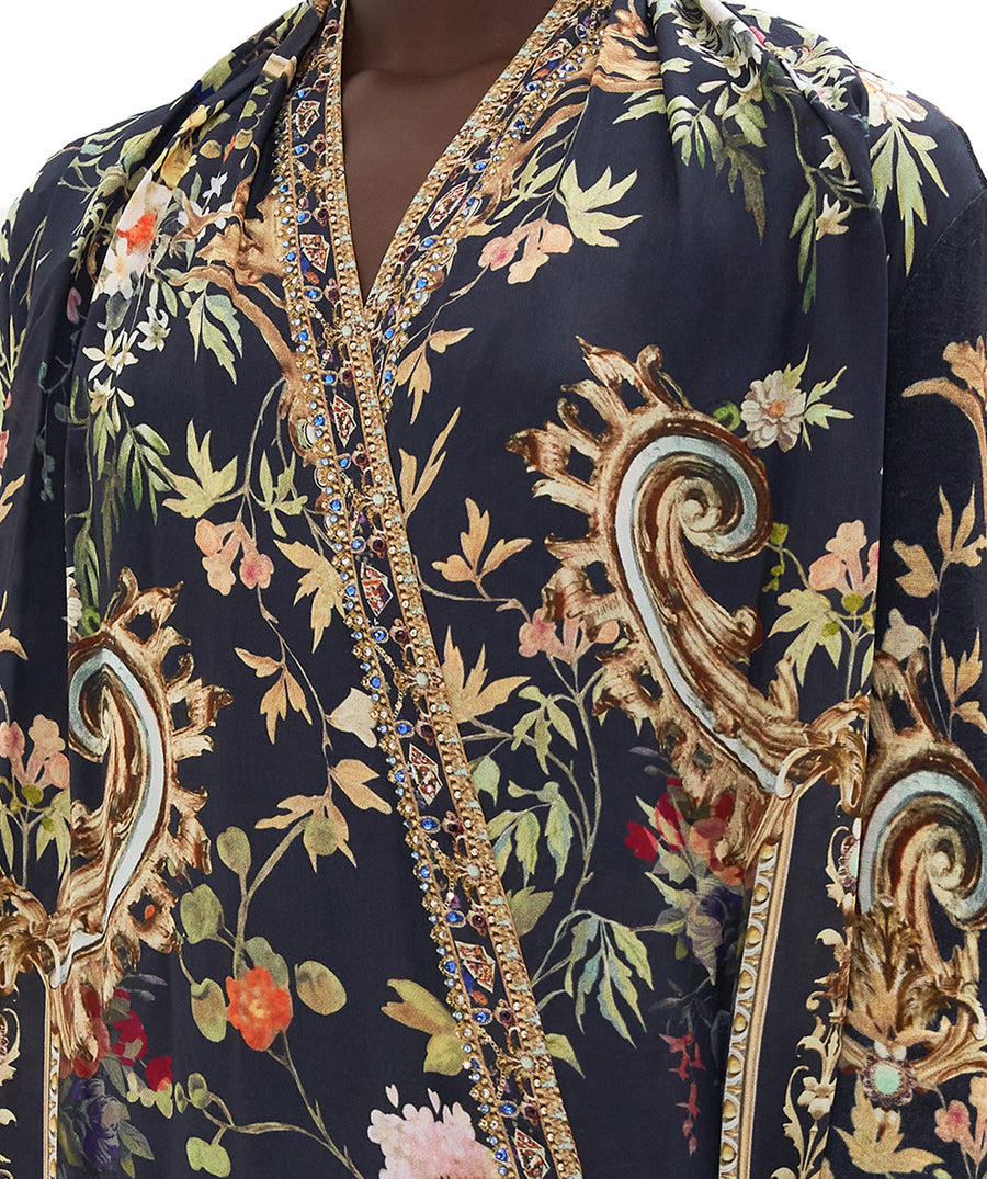 Camilla Play Your Cards Right Long Casual Jacket with Pockets 00023953