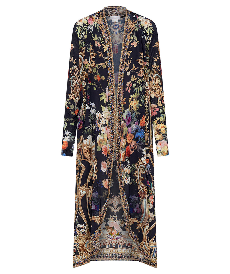 Camilla Play Your Cards Right Long Casual Jacket with Pockets 00023953