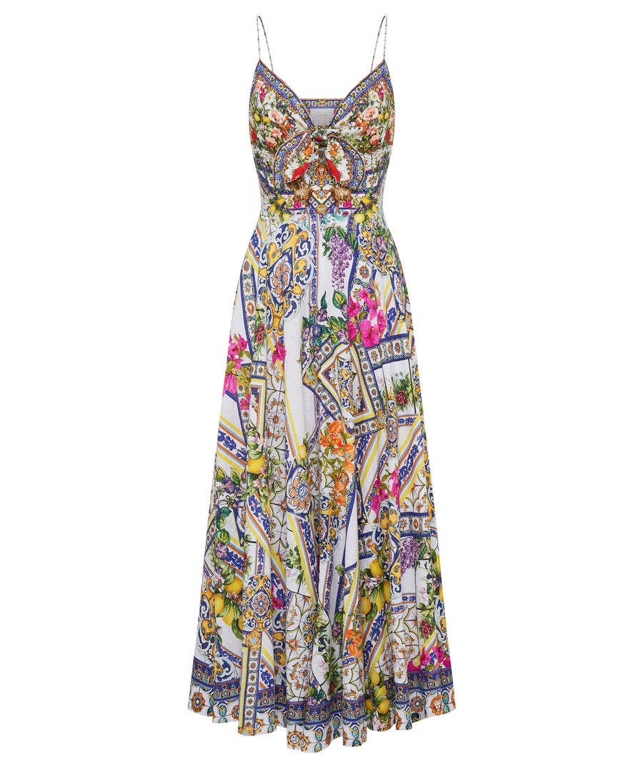 CAMILLA Amalfi Amore Long Dress with Tie Front 00024270