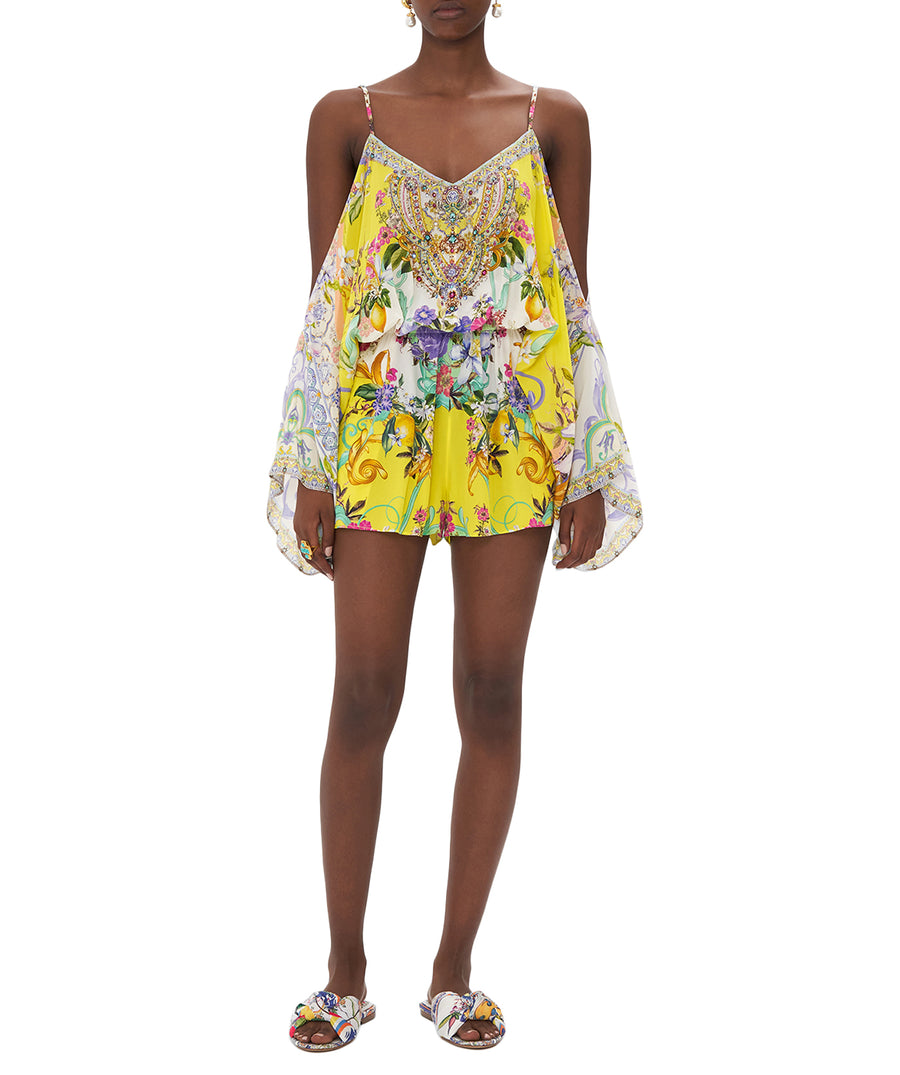 CAMILLA Caterina Spritz Drop Shoulder Playsuit 00024273