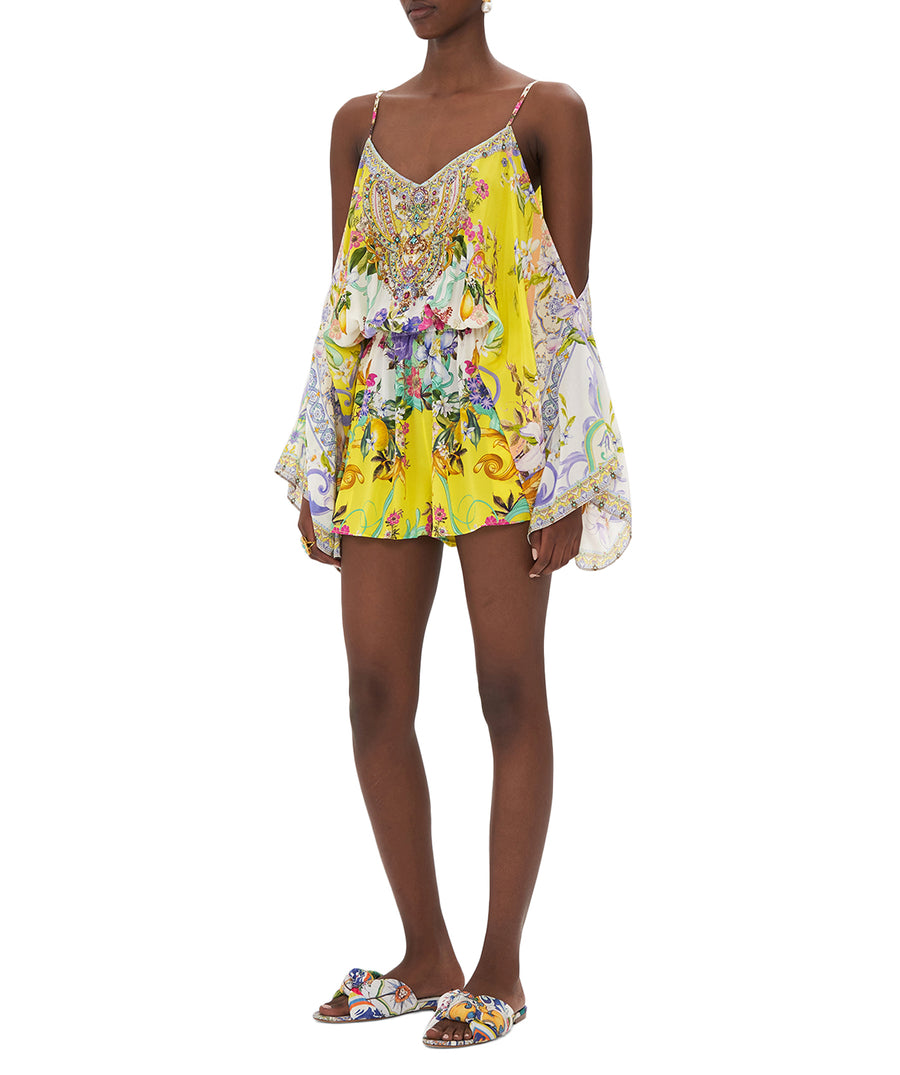 CAMILLA Caterina Spritz Drop Shoulder Playsuit 00024273