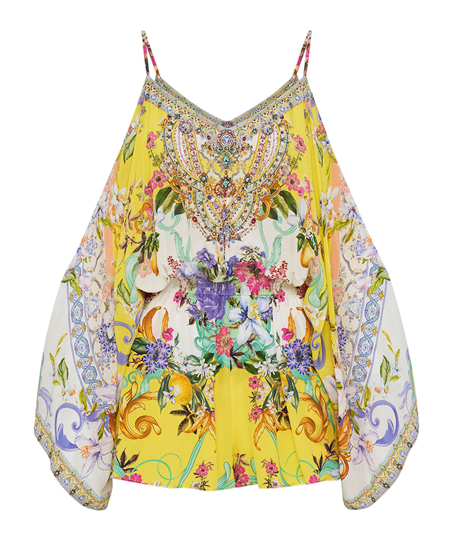 CAMILLA Caterina Spritz Drop Shoulder Playsuit 00024273