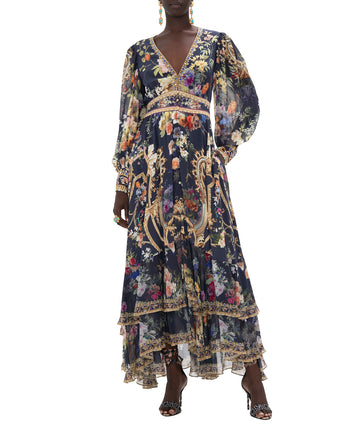 CAMILLA Play Your Cards Right Long Button Front Dress 00024337