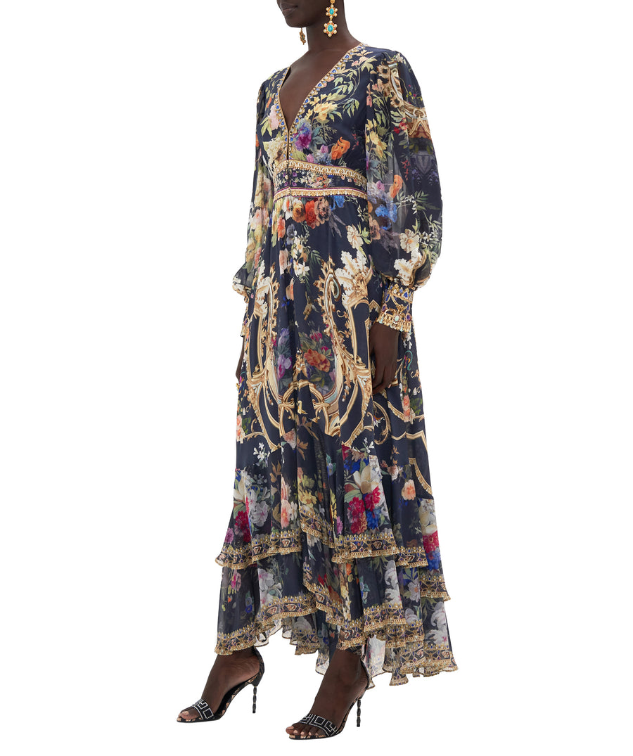 CAMILLA Play Your Cards Right Long Button Front Dress 00024337