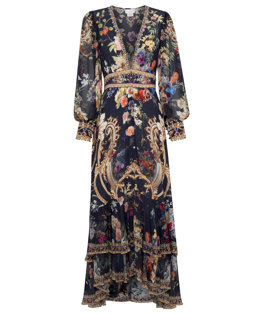 CAMILLA Play Your Cards Right Long Button Front Dress 00024337