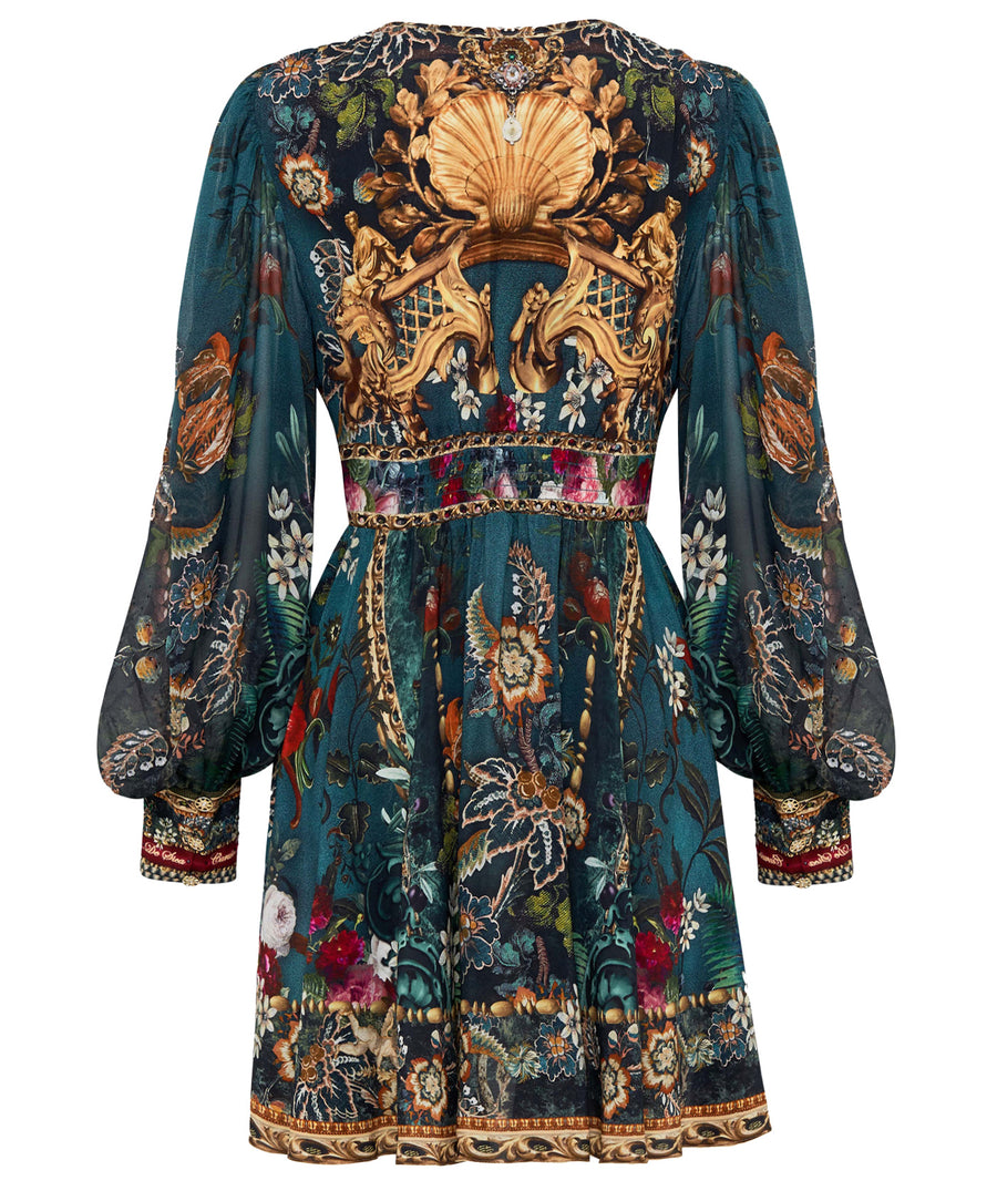 CAMILLA Verdi's World Short Dress with Blouson Sleeve 00024738