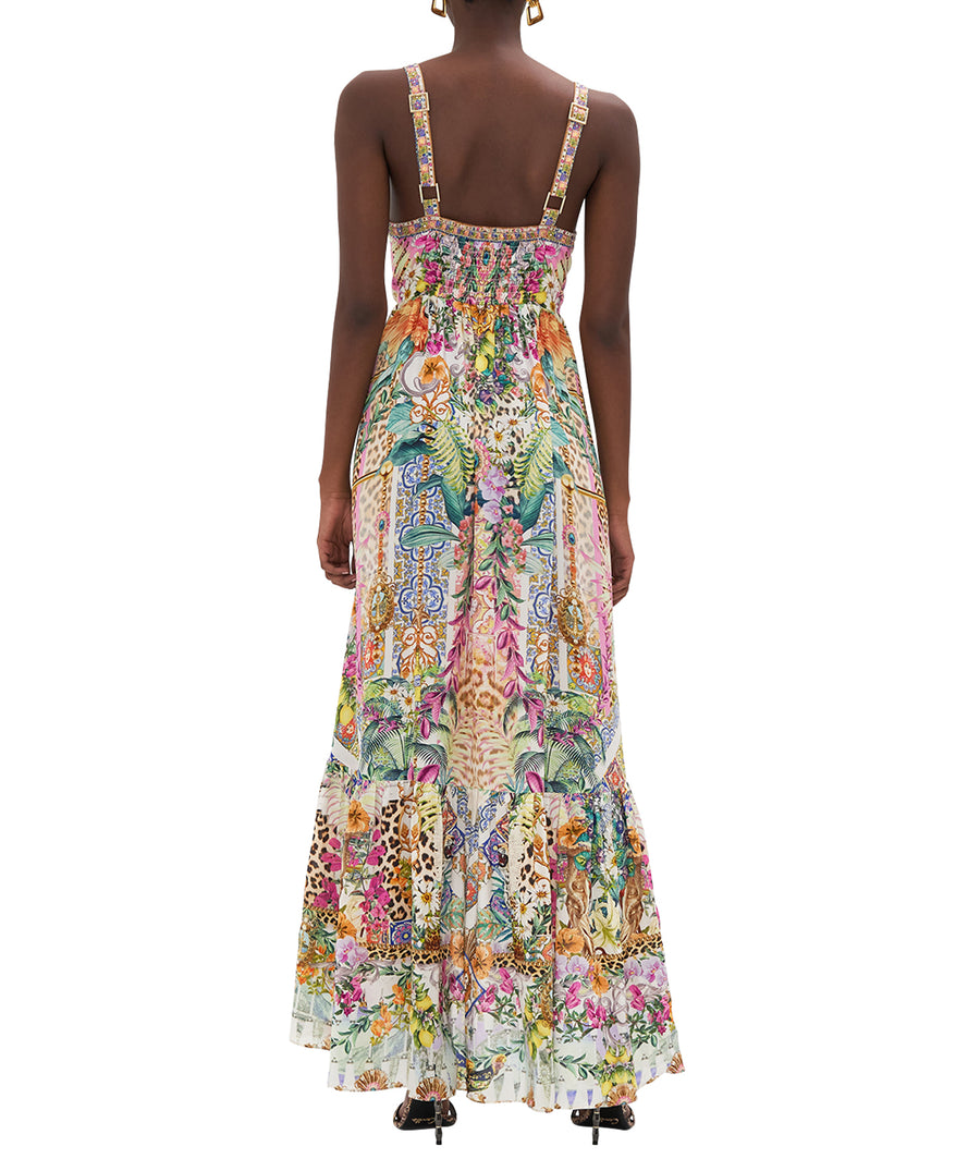 CAMILLA Flowers of Neptune Tie Front High Low Dress 00025610