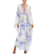 CAMILLA Paint Me Positano Long Kaftan with Waist Detail 00026619
