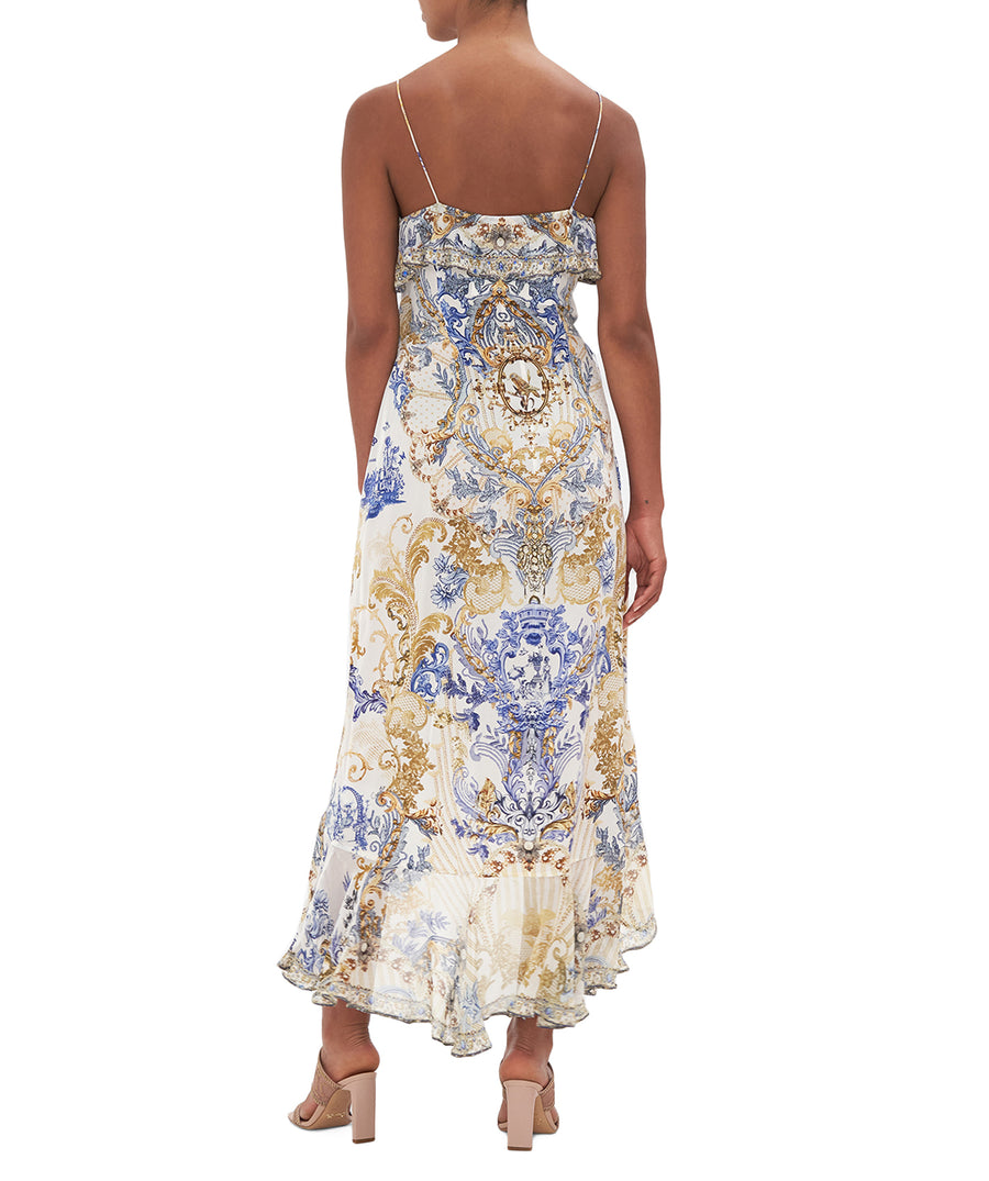 Camilla Soul Searching Long Wrap Dress With Frill 00023252