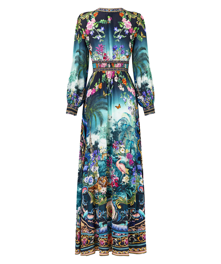 Elegant and timeless, the CAMILLA Basked In Baroque Long Dress 00035121 features luxurious prints, flowing fabric, and signature CAMILLA charm for standout style.