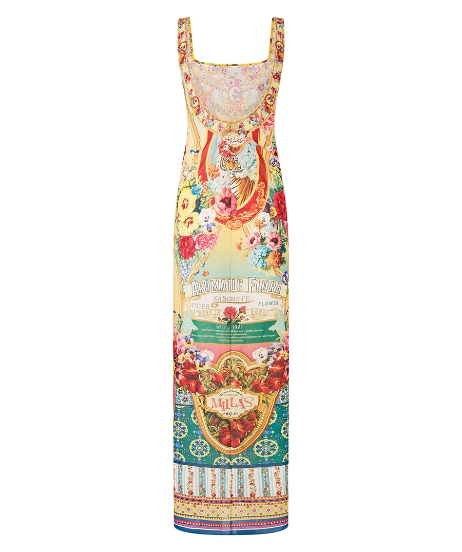 Command attention in the CAMILLA Aromatic Tiger Flower Long Dress 00035763 – a striking fusion of wild prints, flowing elegance, and luxe craftsmanship