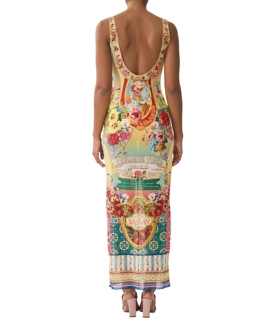 Command attention in the CAMILLA Aromatic Tiger Flower Long Dress 00035763 – a striking fusion of wild prints, flowing elegance, and luxe craftsmanship