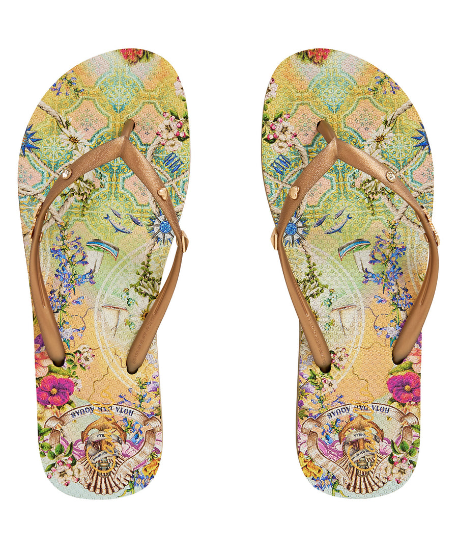Dive into beachside elegance with the CAMILLA Just Coasting Thong 0035856, showcasing ocean-inspired prints, luxe comfort, and a flattering minimalist design.