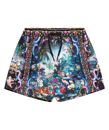 Stand out poolside in the CAMILLA Basked In Baroque Boardshort 00036216 – bold prints meet comfort in this luxe swim essential for stylish summer days.