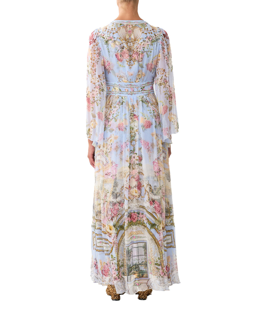 Tiled In Time Flared Sleeve Dress