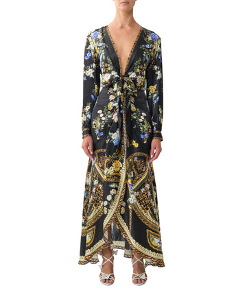 Elevate your style with CAMILLA Ottoman Elegance Tie Waist Long Sleeve Dress 00036571 – chic, flattering, and perfect for any occasion.