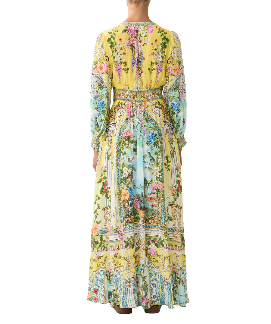 The CAMILLA Tales of Topkapi Button Dress 00037334 features a vibrant print, button-down front, and relaxed fit—perfect for chic, effortless styling.