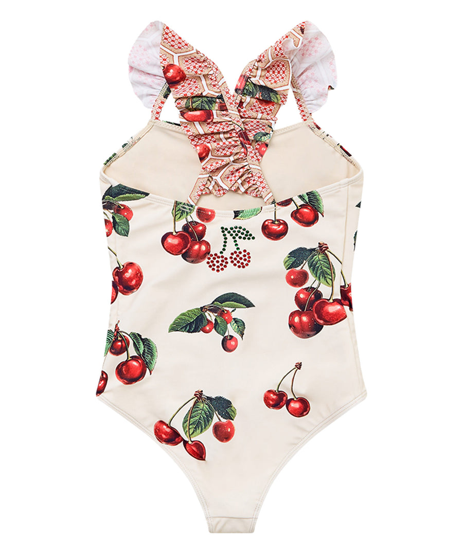 Embrace boho-luxe style with the CAMILLA Notes From The Road One Piece with Frill Straps 00037352 – a vibrant, feminine swimsuit featuring bold prints and frill detail.