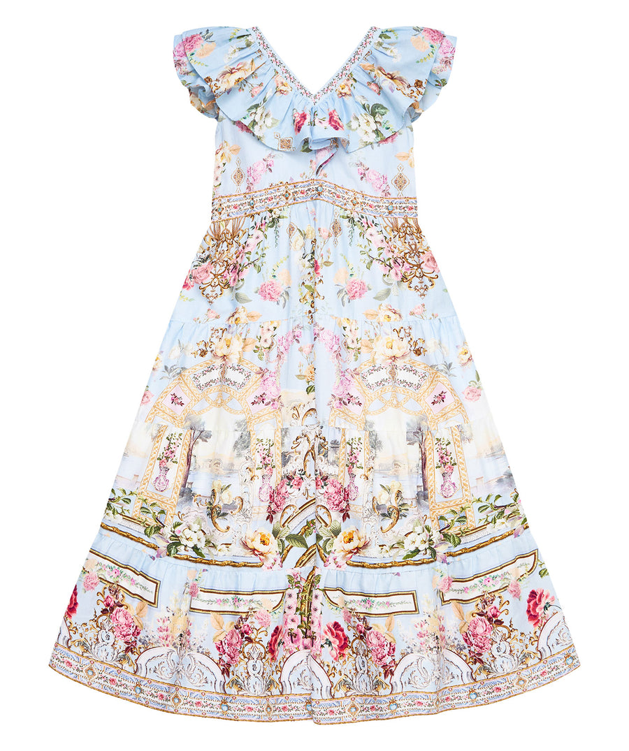 CAMILLA Tiled In Time Kids Tiered Maxi Dress 00037367 – a flowy, vibrant maxi dress designed for comfort and playful elegance in every moment.