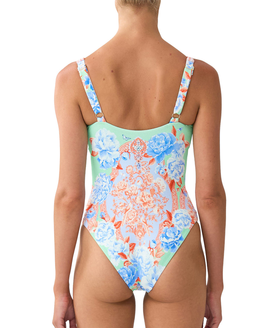 CAMILLA Topkapi Pop Sweetheart Neck One Piece 00037512 – a vibrant swimwear design with bold prints, flattering fit, and luxe resort style.