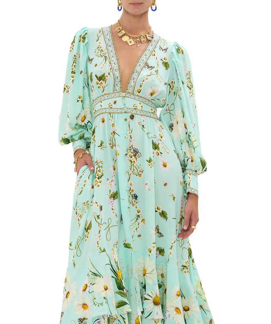 Embrace effortless elegance in the CAMILLA Floral Freefall Long Dress 00037819 – a flowy, floral masterpiece perfect for resort escapes and summer soirées.