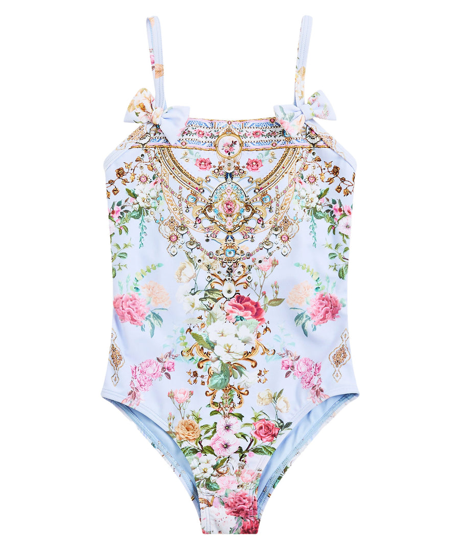 CAMILLA Tiled In Time Kids One Piece Swimsuit 00037861 – vibrant, comfortable, and stylish swimwear for kids, designed with playful luxury.