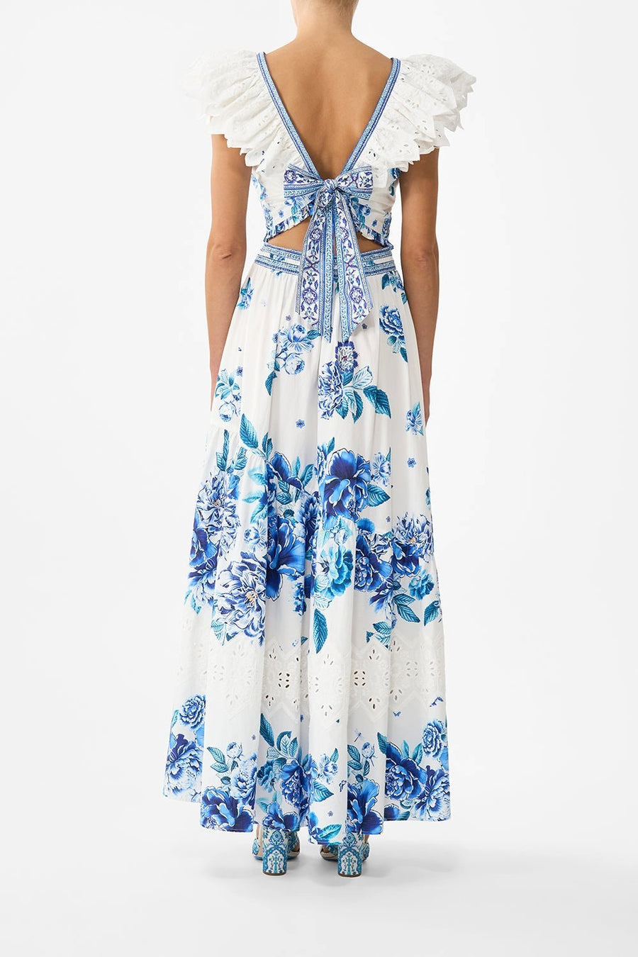 CAMILLA Ceramic Garden Short Sleeve Top & Skirt 00037056/00039494 – elegant matching set with vibrant prints, perfect for chic day-to-night looks.