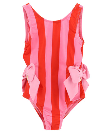 ANGEL'S FACE Carly Striped One-Piece Swimsuit CARLY – A stylish one-piece swimsuit featuring bold stripes, a flattering fit, and elegant design, perfect for beach and poolside wear