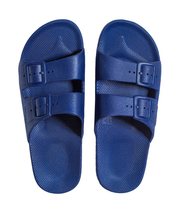 FREEDOM MOSES Navy Slides NAVY