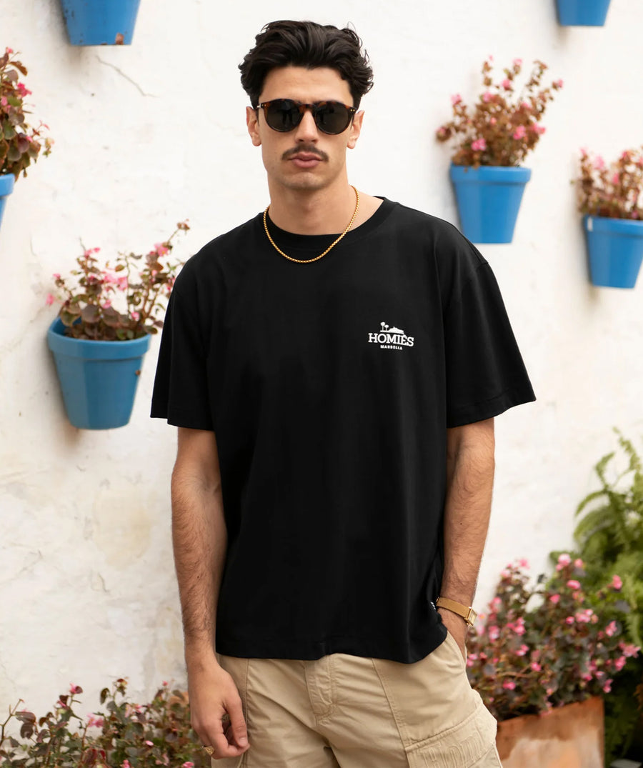 HOMIES MARBELLA Classic T-Shirt Rubber Logo H03.033 – A timeless t-shirt featuring the signature rubber logo, crafted from high-quality fabric for a stylish and comfortable fit.