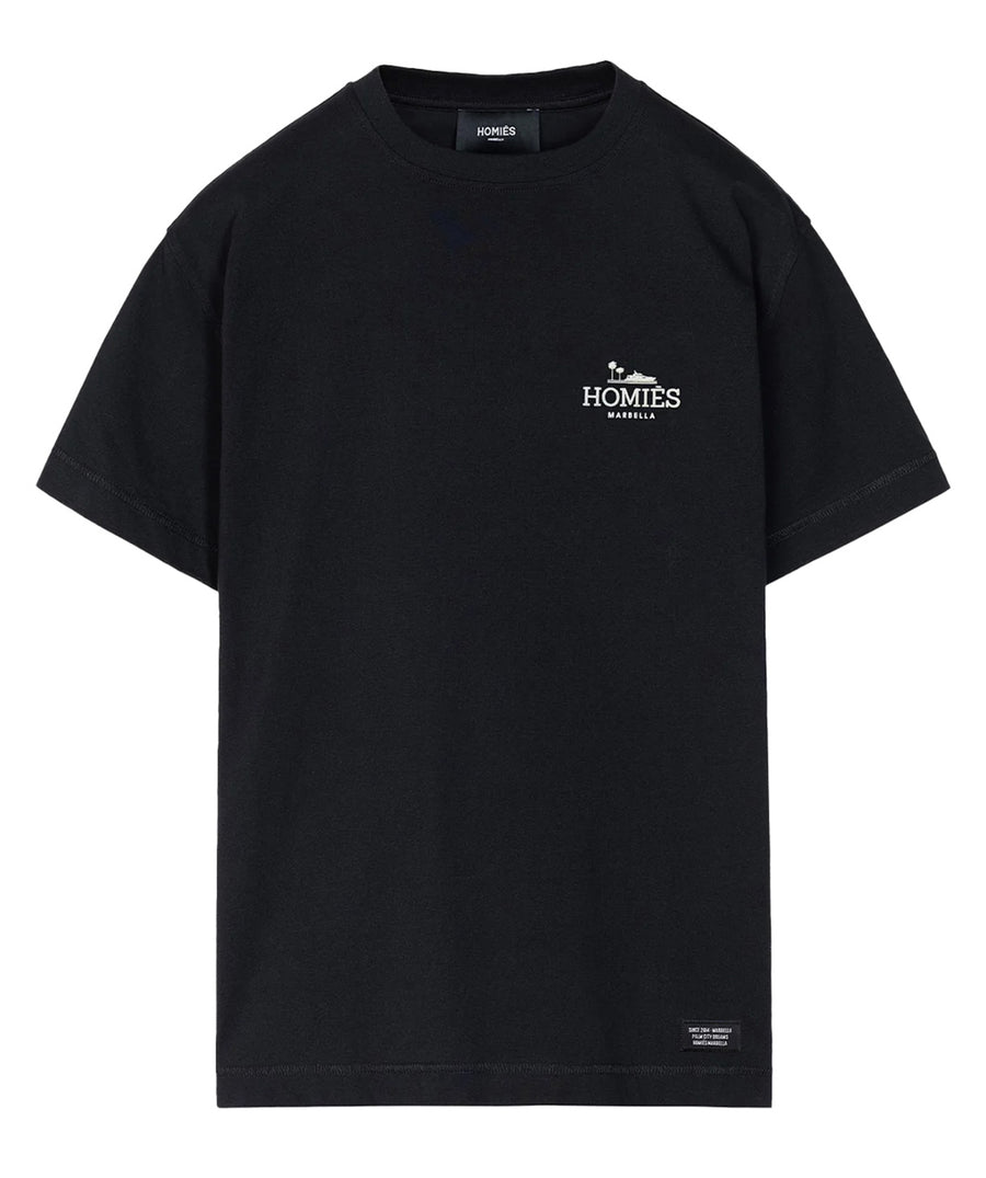 HOMIES MARBELLA Classic T-Shirt Rubber Logo H03.033 – A timeless t-shirt featuring the signature rubber logo, crafted from high-quality fabric for a stylish and comfortable fit.