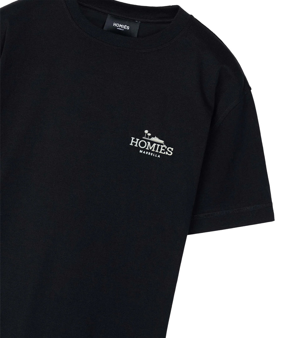 HOMIES MARBELLA Classic T-Shirt Rubber Logo H03.033 – A timeless t-shirt featuring the signature rubber logo, crafted from high-quality fabric for a stylish and comfortable fit.