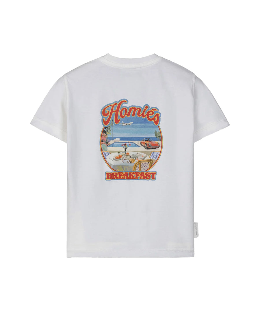 HOMIES MARBELLA Homies Breakfast Kids T-Shirt H10.022 – A fun and stylish kids' t-shirt featuring a unique Homies Breakfast design, made from soft and high-quality fabric for all-day comfort.