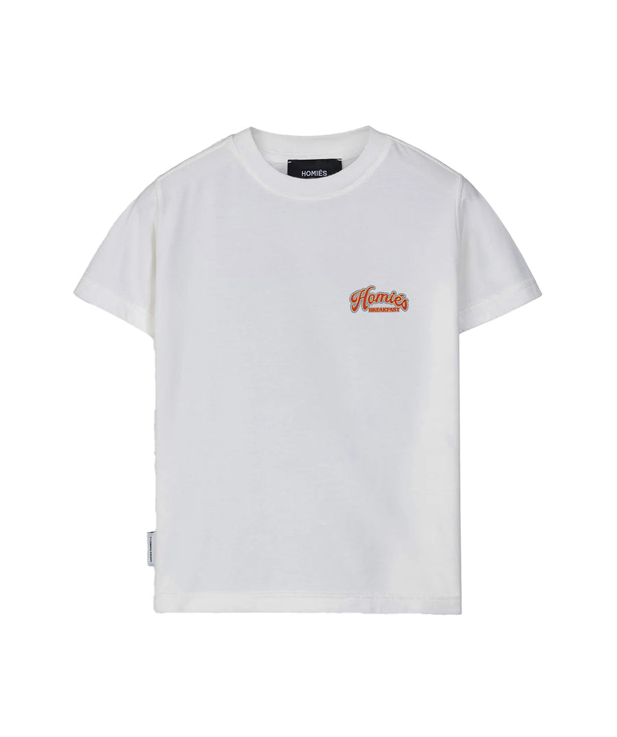 HOMIES MARBELLA Homies Breakfast Kids T-Shirt H10.022 – A fun and stylish kids' t-shirt featuring a unique Homies Breakfast design, made from soft and high-quality fabric for all-day comfort.