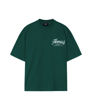HOMIES MARBELLA Essentials Varsity T-Shirt FW25.H03.046 – premium cotton tee with varsity-inspired design, perfect for elevated casual and streetwear looks.