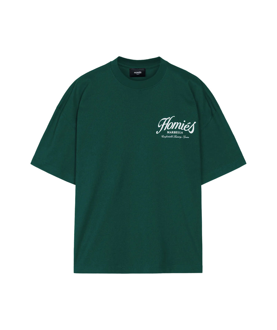 HOMIES MARBELLA Essentials Varsity T-Shirt FW25.H03.046 – premium cotton tee with varsity-inspired design, perfect for elevated casual and streetwear looks.