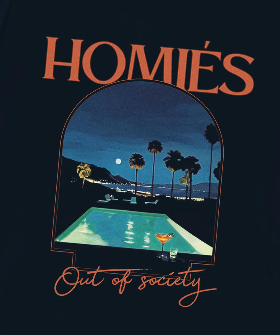 HOMIES MARBELLA Midnight Reflection T-shirt FW25.H03.061 – stylish streetwear with premium comfort, bold design, and a standout look for everyday wear.