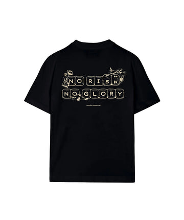 HOMIES MARBELLA No Risk No Glory T-Shirt FW25.H03.063 – bold statement tee crafted from premium cotton, perfect for making an impact in streetwear style.