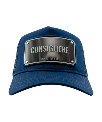 JOHN HATTER & CO Consigliere Cap 1-1041-U00 – premium streetwear cap with bold patch, sleek design, and adjustable fit for a sharp, confident look.