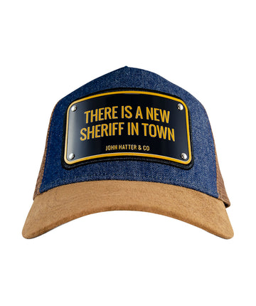 JOHN HATTER & CO There Is A New Sheriff In Town Cap 1-1060-U00 – bold statement cap with premium design, structured fit, and standout western-inspired style.