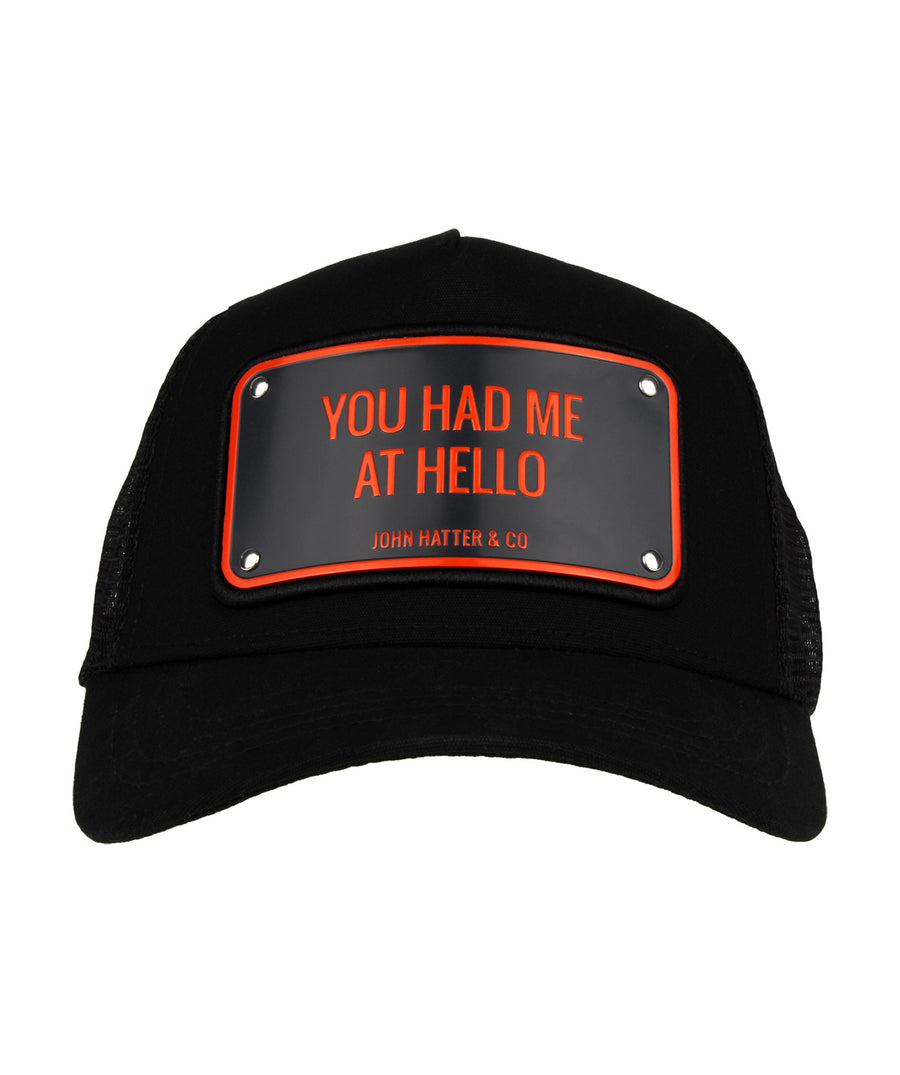 Make a statement with JOHN HATTER & CO You Had Me At Hello Cap 1-1074-U00 – premium cap design blending bold attitude with standout streetwear style.