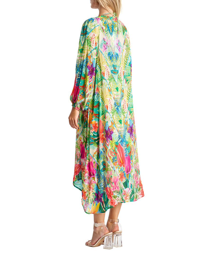 LA MODA Tropics Maxi Buttoned Robe 24008 GB