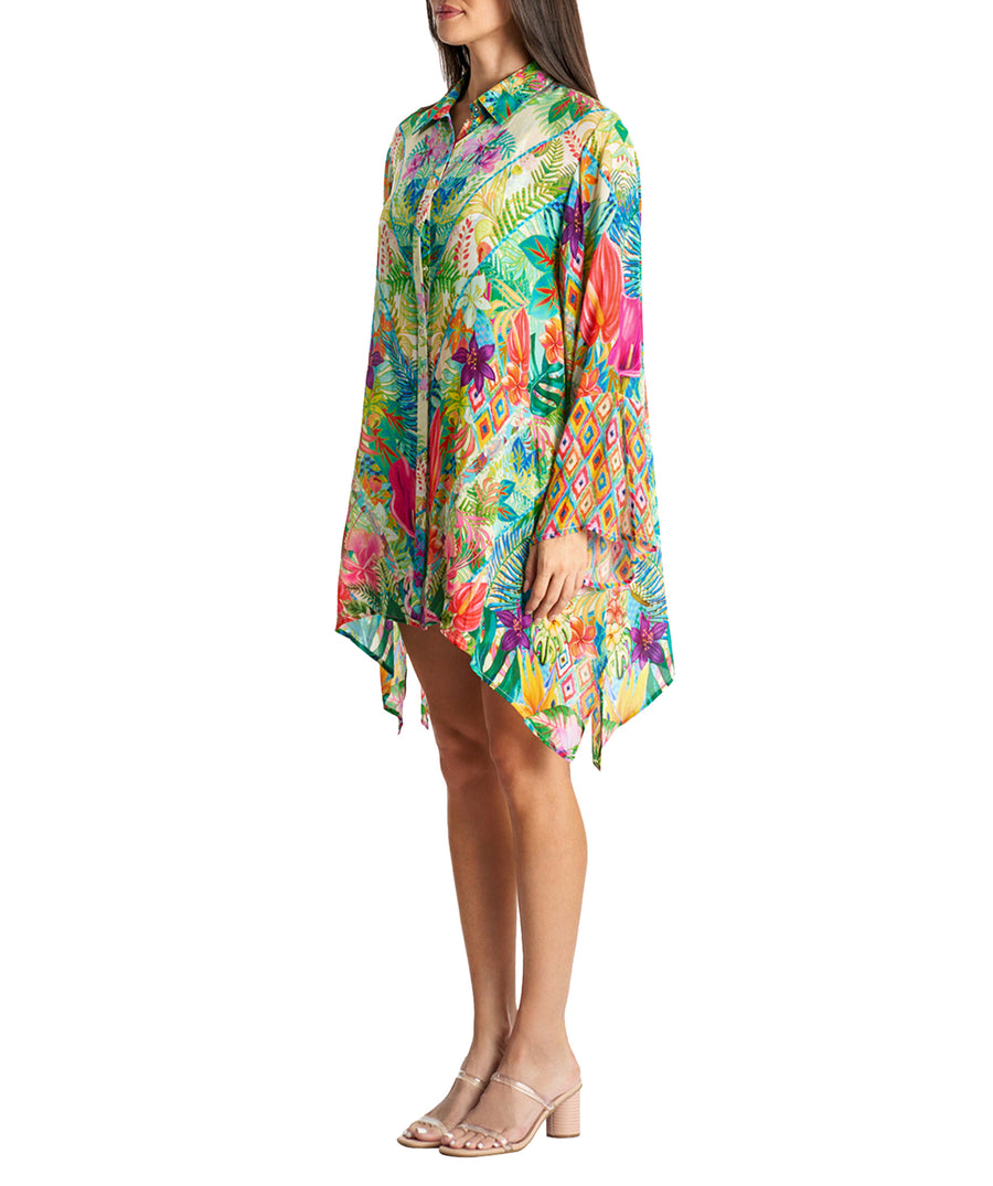 LA MODA Tropics Cover Up Shirt 24008 SRT