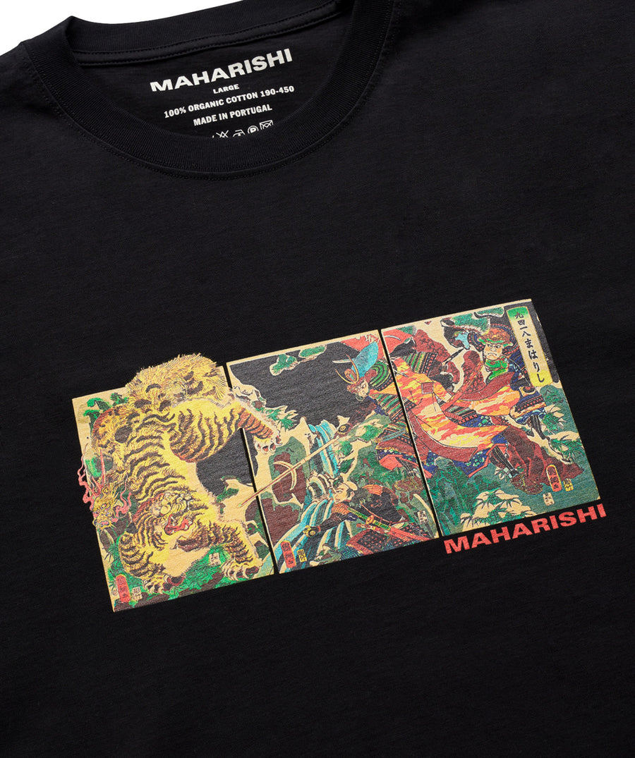 MAHARISHI Tiger Vs Samurai T-Shirt 302MH1079