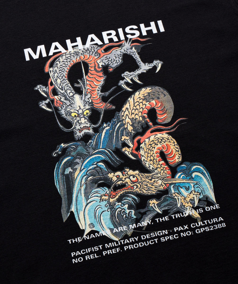 MAHARISHI Double Dragons Organic T-Shirt 302MH1080