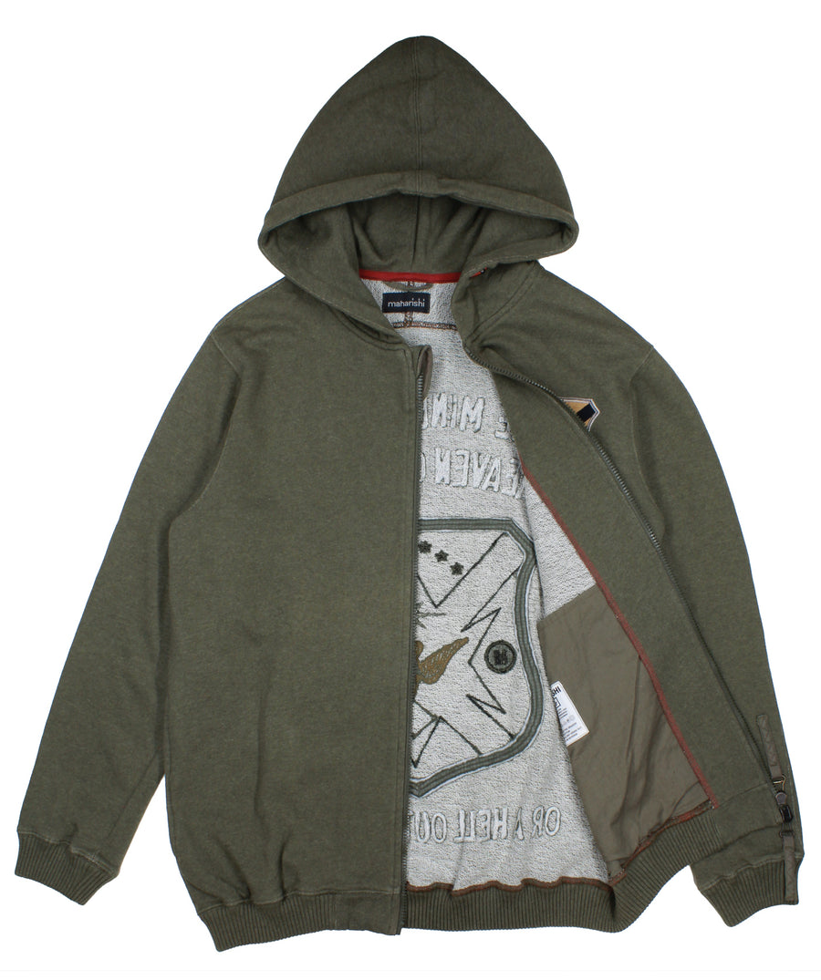 MAHARISHI Curved Hooded Sweat 350MH3913
